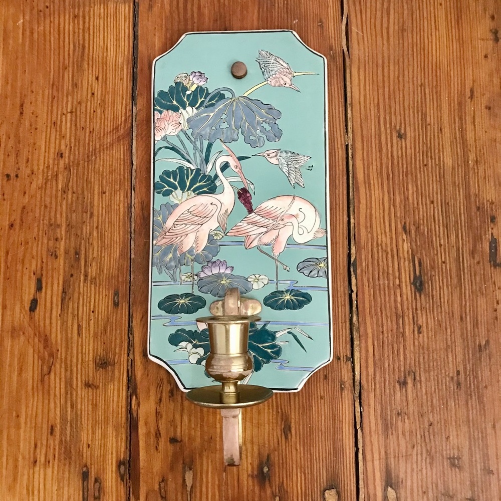 Vintage Brass Candle Holder